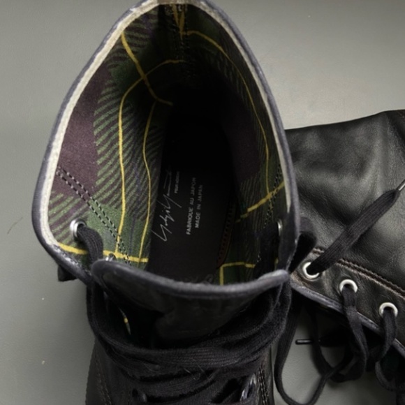 Yohji Yamamoto High top leather sneaker - Picture 4 of 10